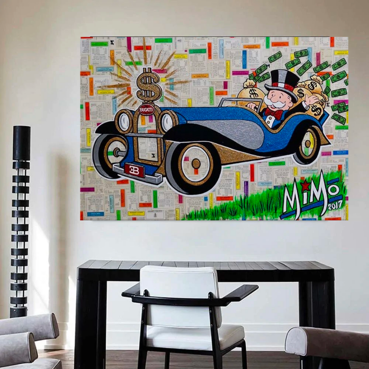 ChandeliersDecor.com-Monopoly Wall Poster-Vintage Alec Monopoly and Richie Canvas Print