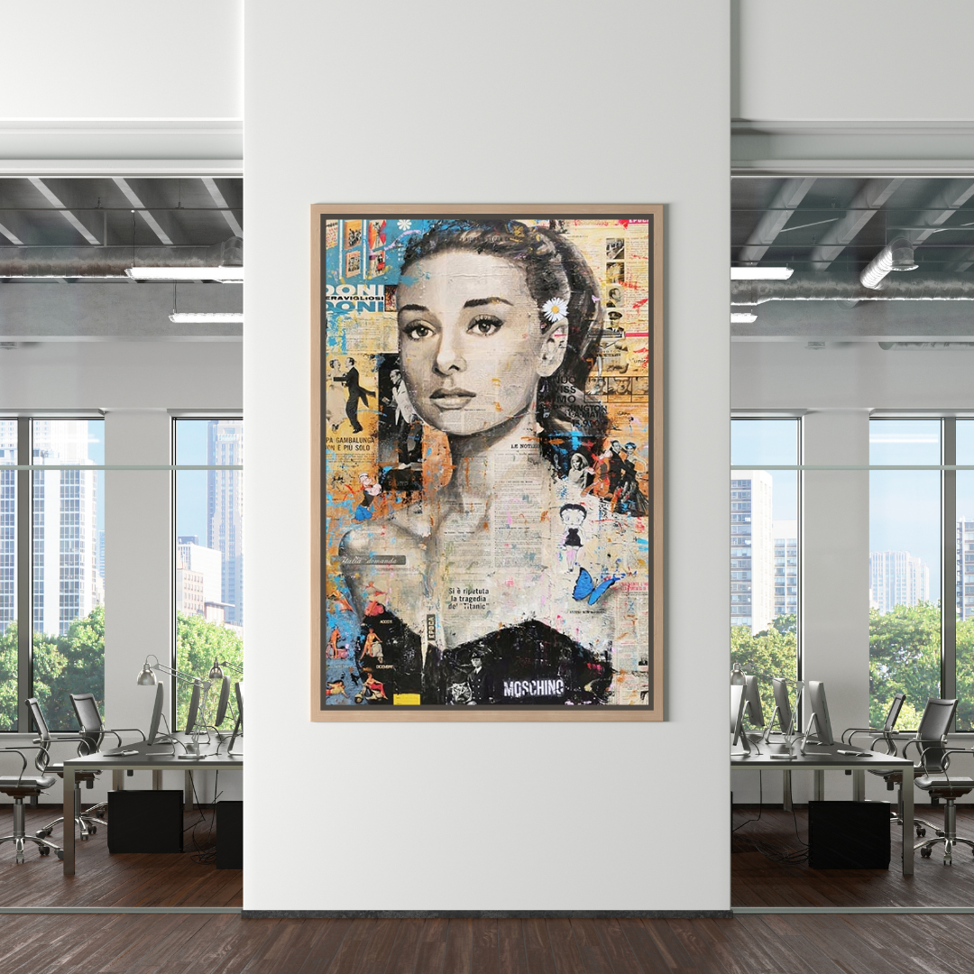 ChandeliersDecor.com-Audrey Hepburn Wall Art-Vintage Audrey Hepburn Canvas Art