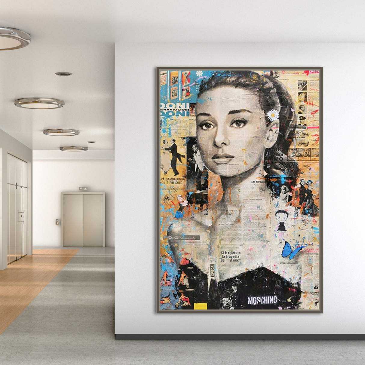 ChandeliersDecor.com-Audrey Hepburn Wall Art-Vintage Audrey Hepburn Canvas Art