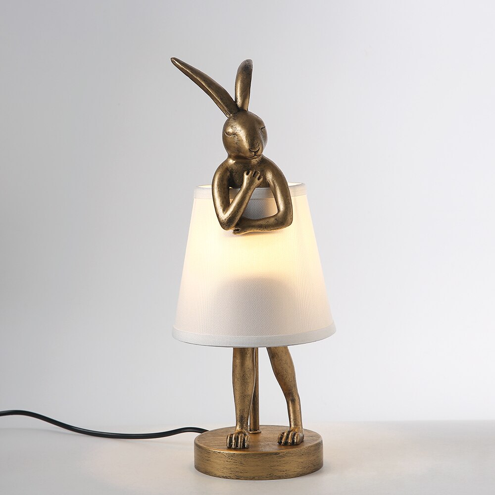 ChandeliersDecor.com-Table Lamp-Vintage Bathing Rabbit Table Lamp