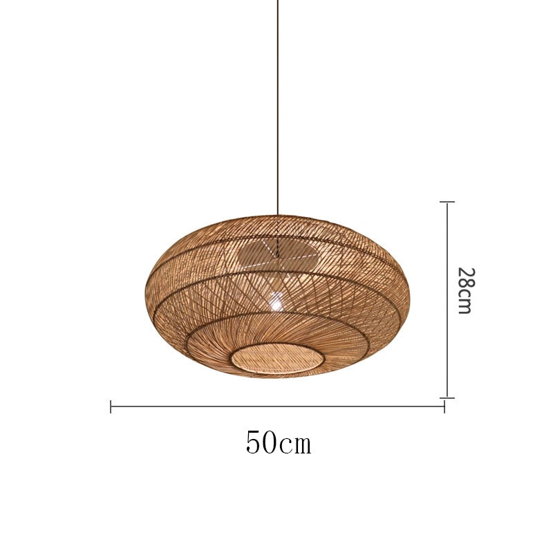 ChandeliersDecor.com-Pendant Lights-Vintage Rattan Lamp
