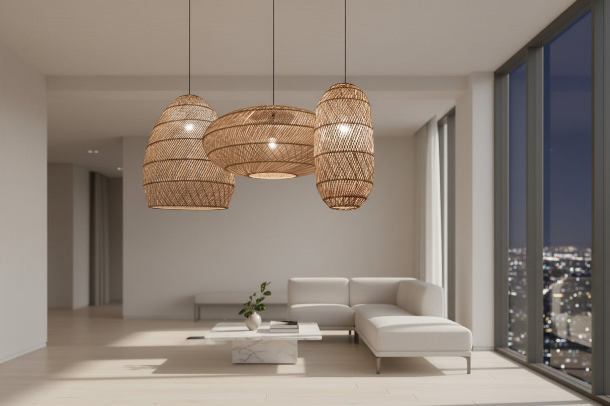 Vintage Rattan Lamp-ChandeliersDecor.com