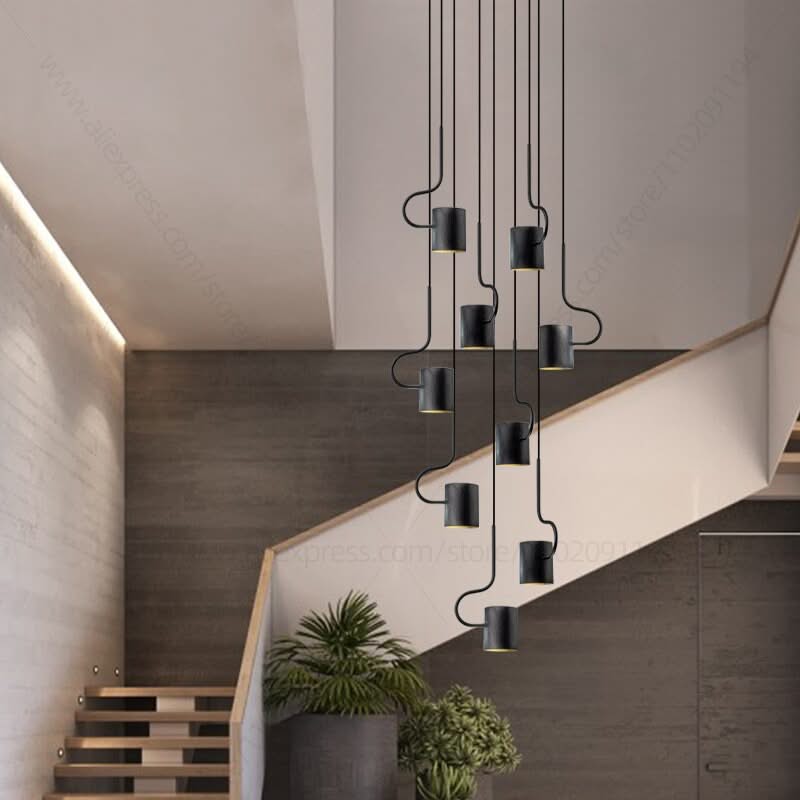 ChandeliersDecor.com-Staircase Chandelier-Vortex Hook Chandelier - Illuminate Your Space