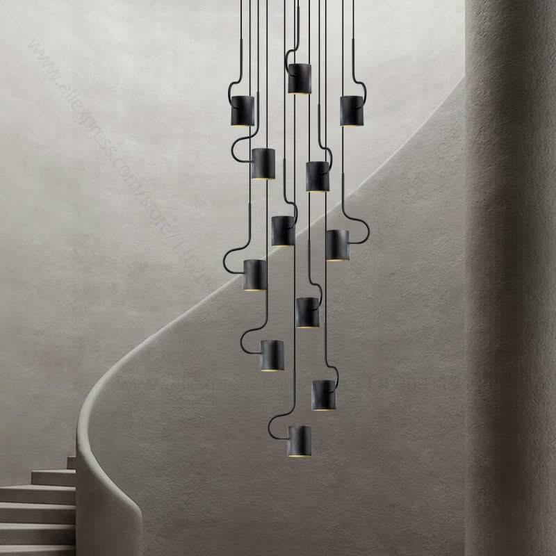 ChandeliersDecor.com-Staircase Chandelier-Vortex Hook Chandelier - Illuminate Your Space