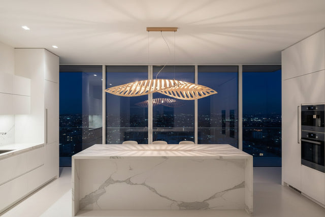 ChandeliersDecor.com-Kitchen Island-Wabi Sabi Wood Art Fish Bone Pendant Chandelier