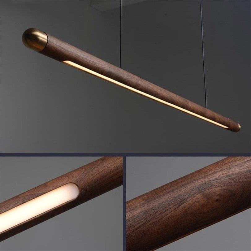 ChandeliersDecor.com-Kitchen Island-Walnut Hanging Light: Unique and Stylish Lighting Solution
