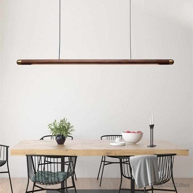 ChandeliersDecor.com-Kitchen Island-Walnut Hanging Light: Unique and Stylish Lighting Solution