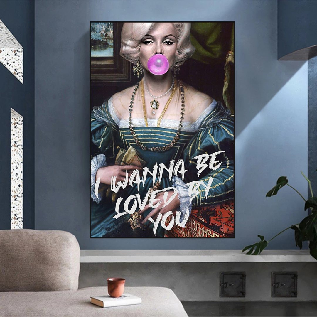 Wanna be Loved - Marilyn Poster: Express Your Admiration-ChandeliersDecor.com