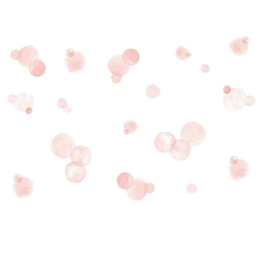 ChandeliersDecor.com-Watercolor Pink Polka Dots Wall Sticker