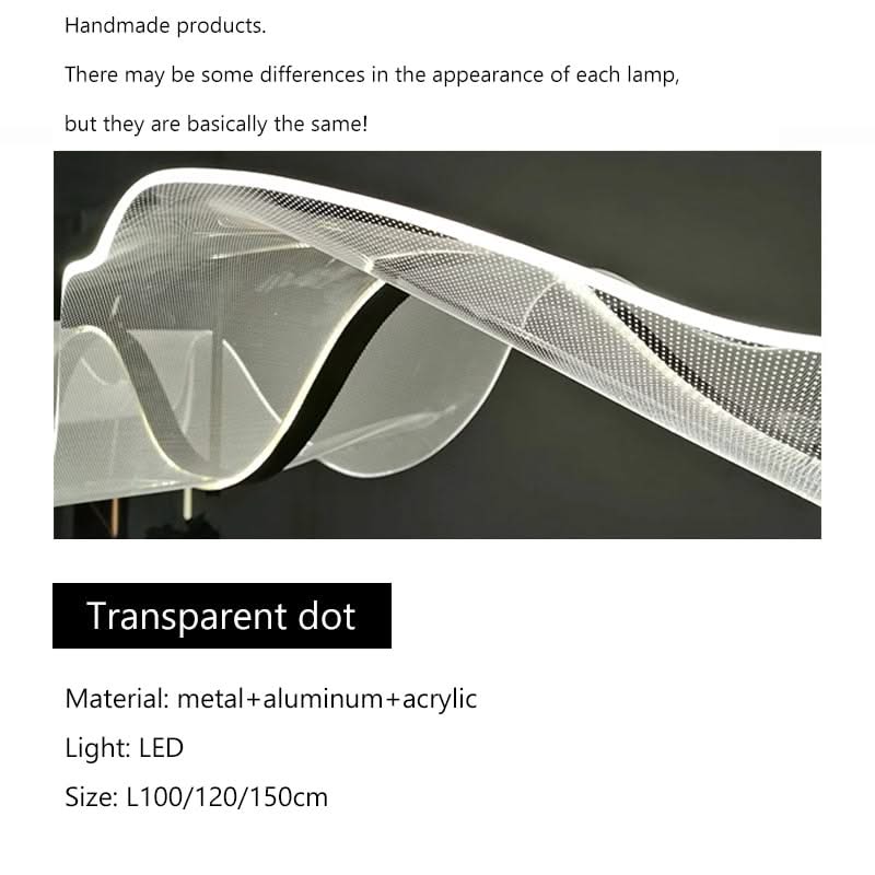 ChandeliersDecor.com-Kitchen Island-Wave LED Hanging Light for Dining and Kitchen Island