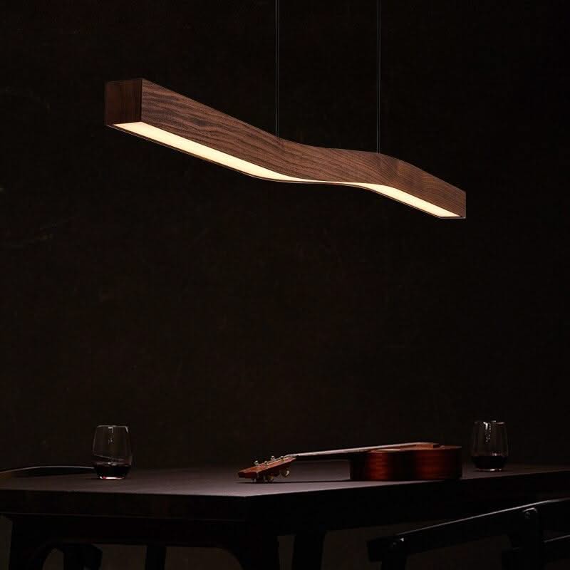 ChandeliersDecor.com-Kitchen Island-Wave Light: Wooden Wave Bar Hanging Light for Kitchen