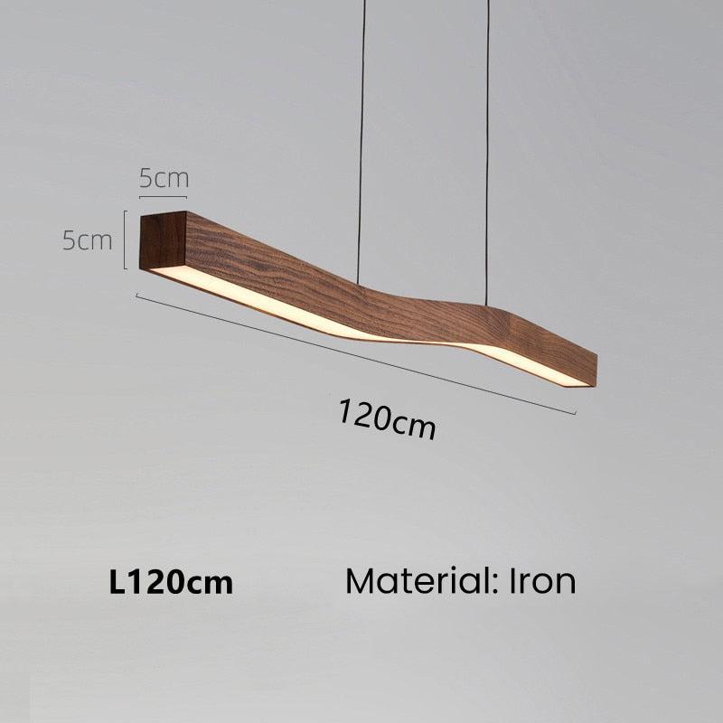 ChandeliersDecor.com-Kitchen Island-Wave Light: Wooden Wave Bar Hanging Light for Kitchen