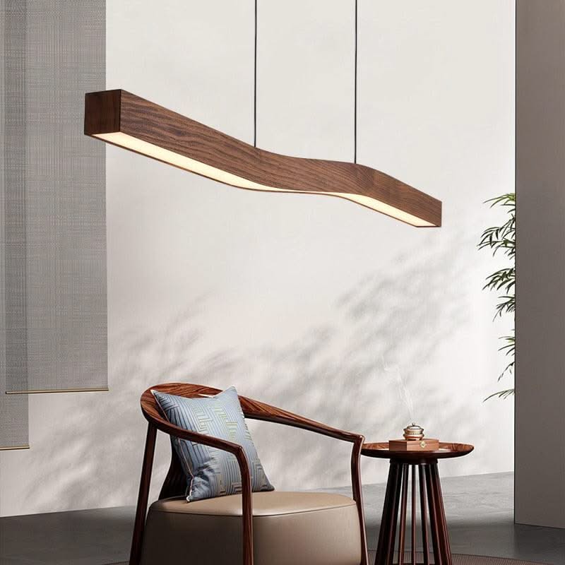ChandeliersDecor.com-Kitchen Island-Wave Light: Wooden Wave Bar Hanging Light for Kitchen