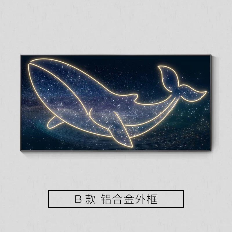 Whale LED Wall Lamp - Creative Art Decor-ChandeliersDecor.com