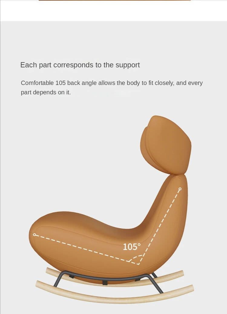 ChandeliersDecor.com-Rocking Chairs-Whale Sofa Rocking Chair - Ideal Seating for Relaxation