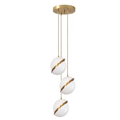 White Glass Ball Bubble LED Pendant Lights - Modern Style-ChandeliersDecor.com