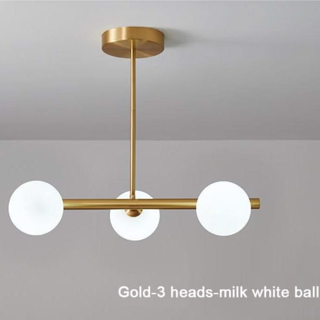 White Glass Ball Chandelier - Stunning Lighting Fixture-ChandeliersDecor.com
