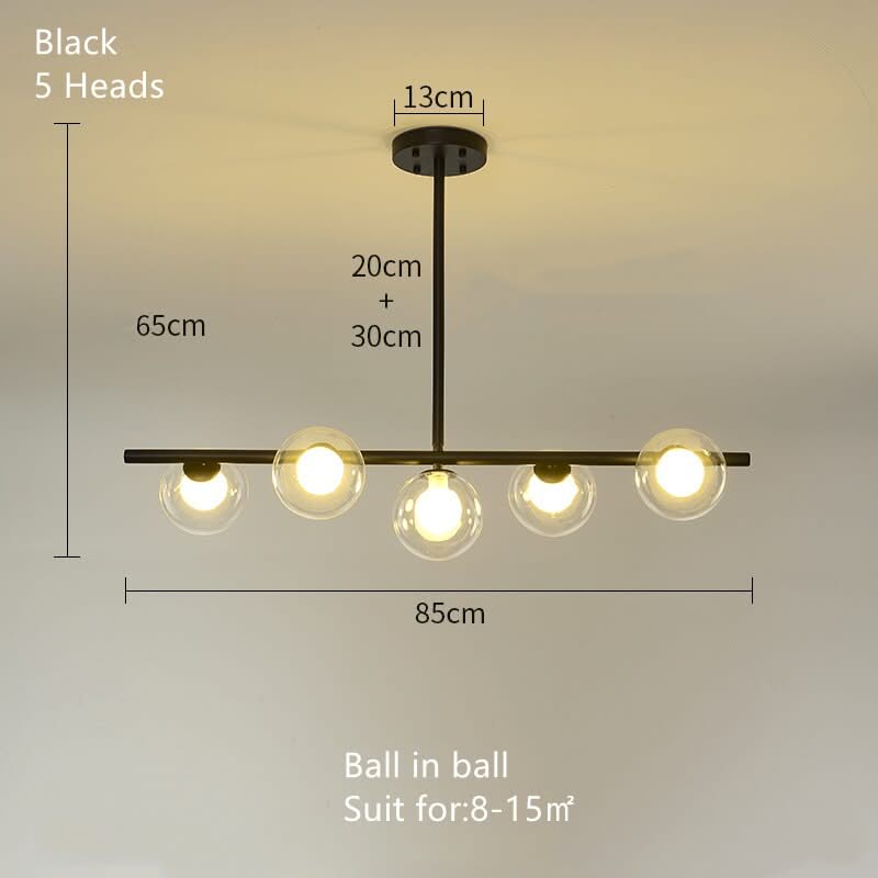 White Glass Ball Chandelier - Stunning Lighting Fixture-ChandeliersDecor.com