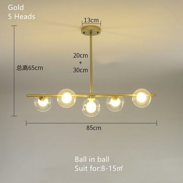 White Glass Ball Chandelier - Stunning Lighting Fixture-ChandeliersDecor.com