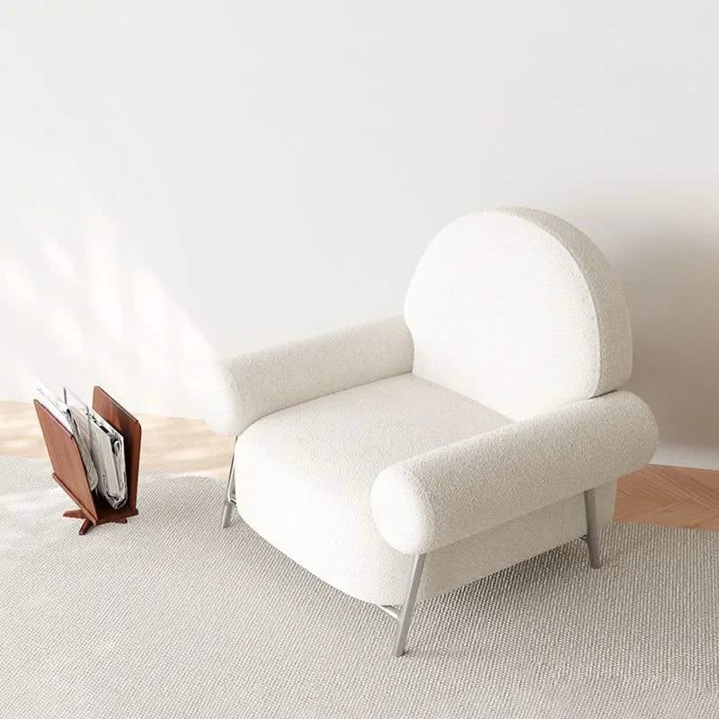 White Poltronas Modern Living Room Chair-ChandeliersDecor.com