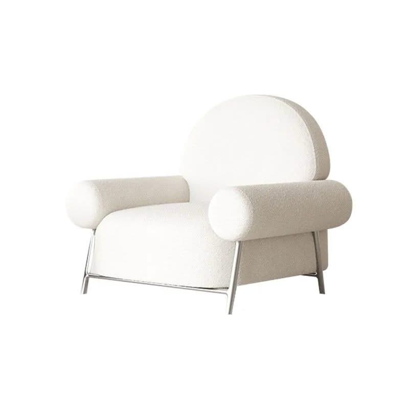 White Poltronas Modern Living Room Chair-ChandeliersDecor.com