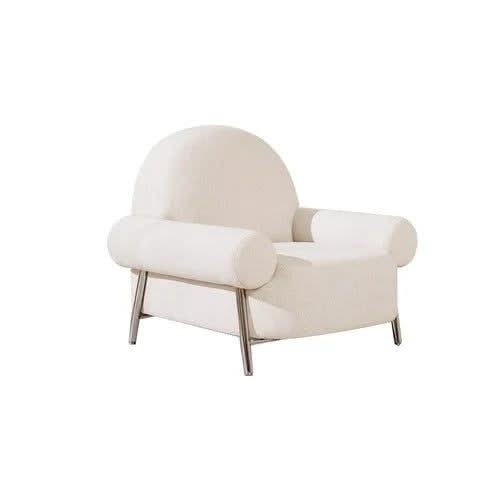 White Poltronas Modern Living Room Chair-ChandeliersDecor.com