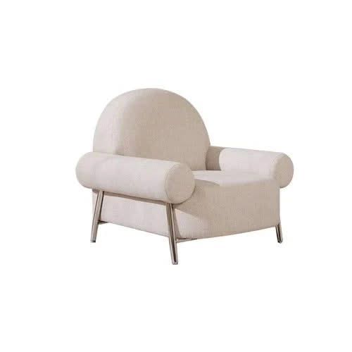 White Poltronas Modern Living Room Chair-ChandeliersDecor.com
