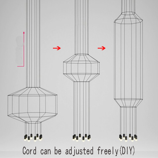 ChandeliersDecor.com-Chandeliers-Wireflow LED Chandelier - Illuminate Your Space