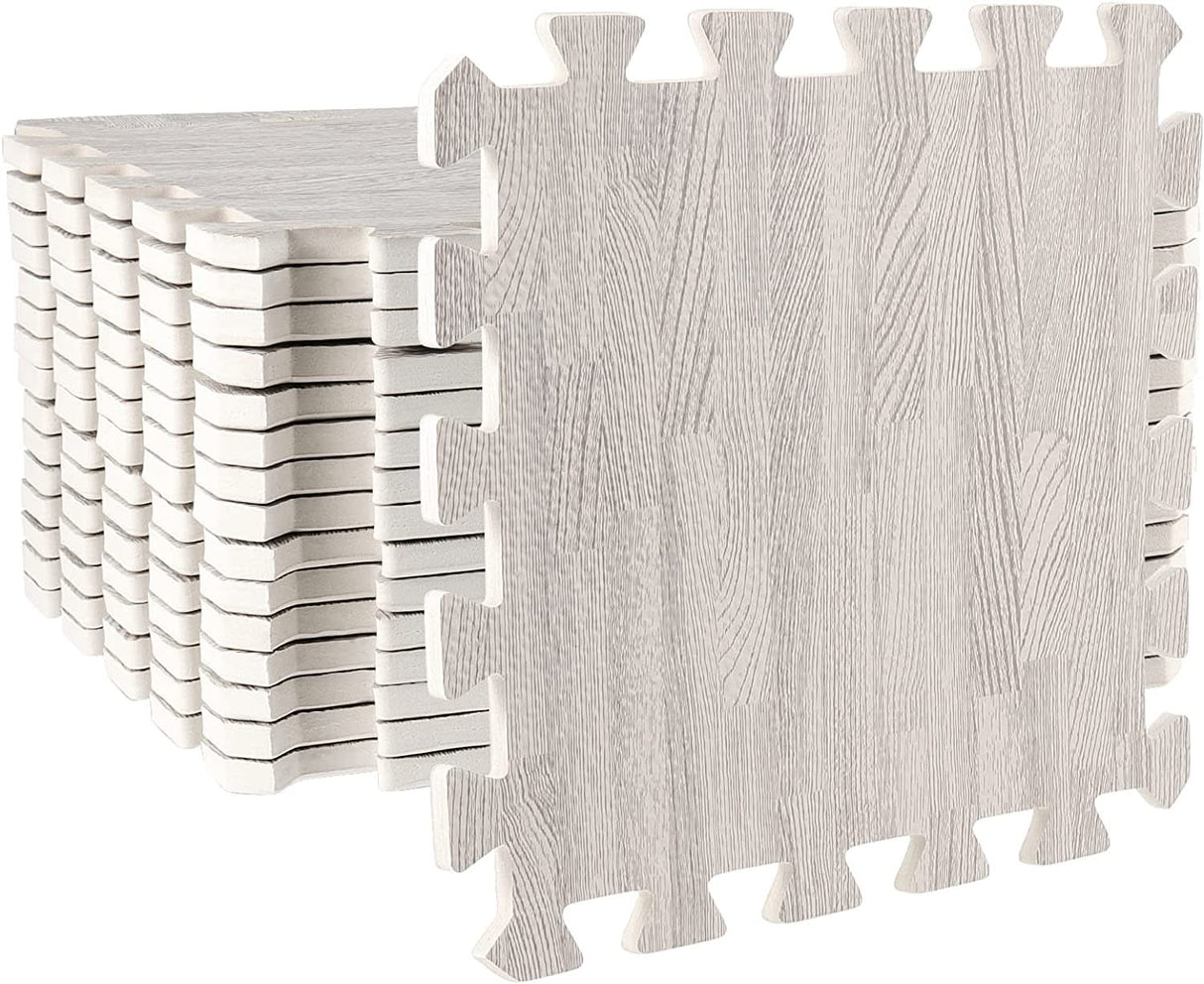 ChandeliersDecor.com-Play Mats-Wood Effect Puzzle Play Mat Tiles: Ideal for Safe Play Areas