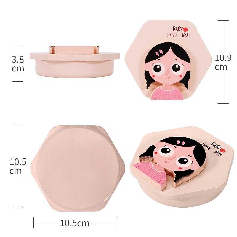 ChandeliersDecor.com-Wooden Baby Tooth Box - Baby Boy Tooth Box - Kids Tooth Box