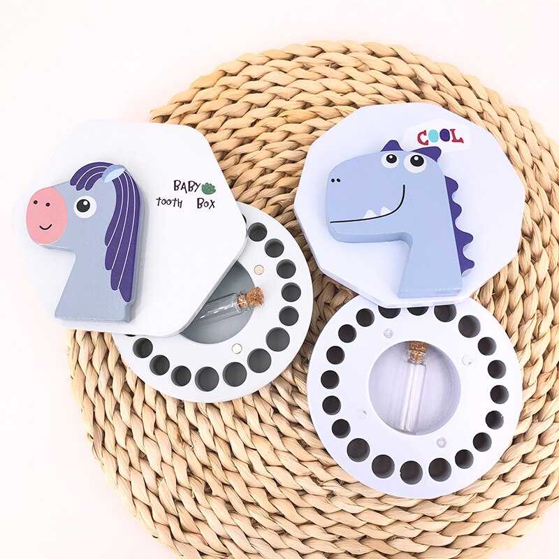 ChandeliersDecor.com-Wooden Baby Tooth Box - Baby Boy Tooth Box - Kids Tooth Box