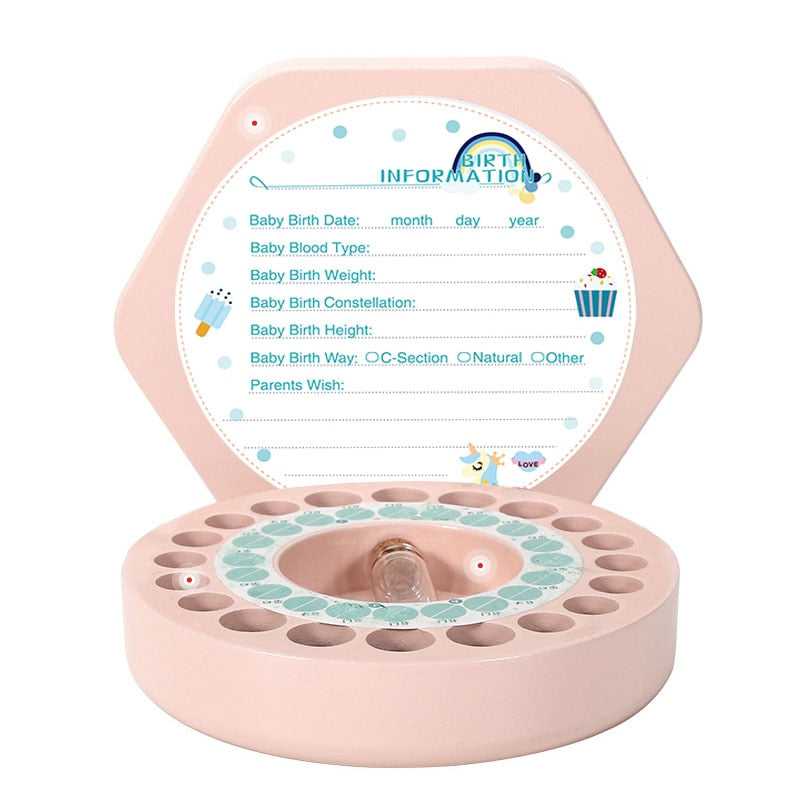 ChandeliersDecor.com-Wooden Baby Tooth Box - Baby Boy Tooth Box - Kids Tooth Box