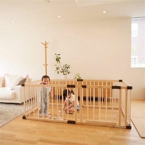 ChandeliersDecor.com-Playpen and Ball Pits-Wooden Play Fence - Perfect Playpen Fencing Solution