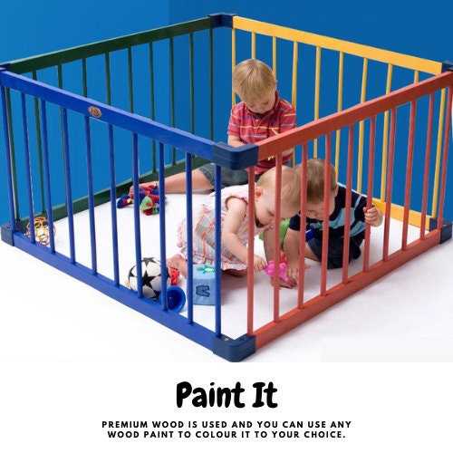 ChandeliersDecor.com-Playpen and Ball Pits-Wooden Play Fence - Perfect Playpen Fencing Solution