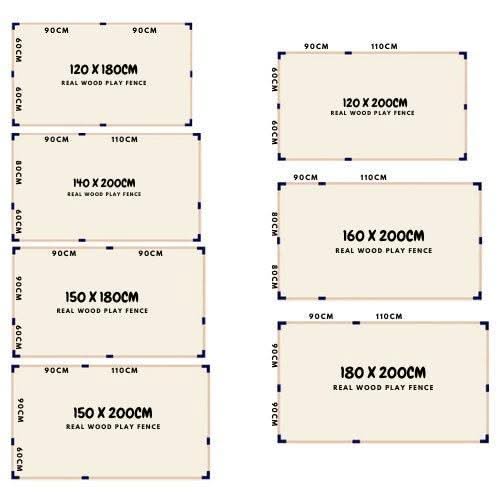 ChandeliersDecor.com-Playpen and Ball Pits-Wooden Play Fence - Perfect Playpen Fencing Solution