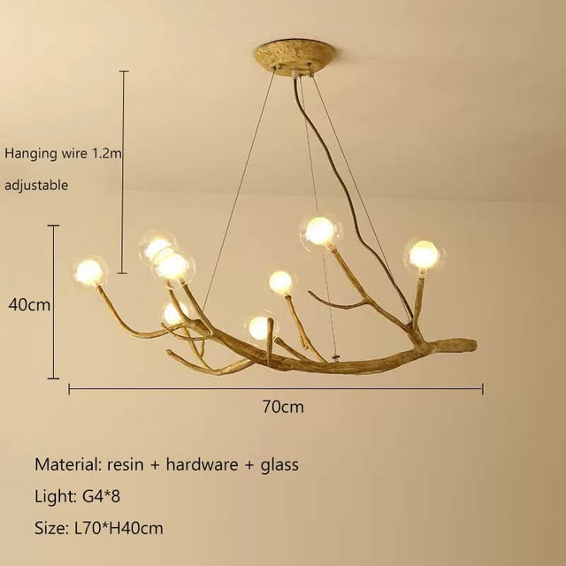 Wooden Twigs Chandelier - Elegant Lighting for any Space-ChandeliersDecor.com