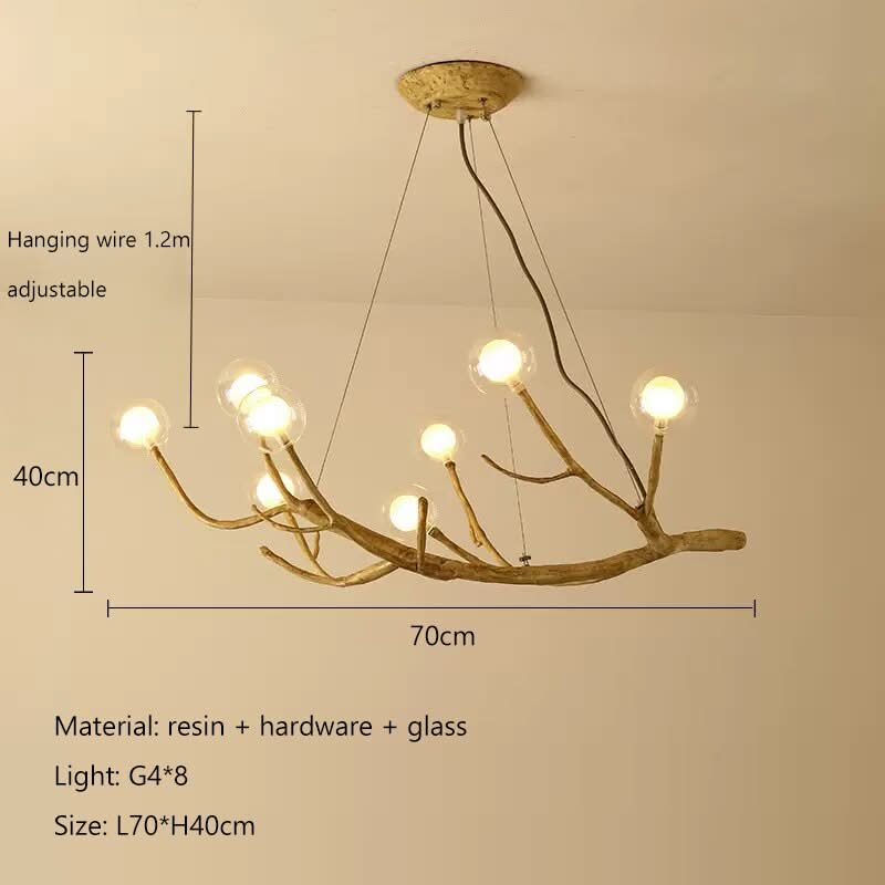 Wooden Twigs Chandelier - Elegant Lighting for any Space-ChandeliersDecor.com