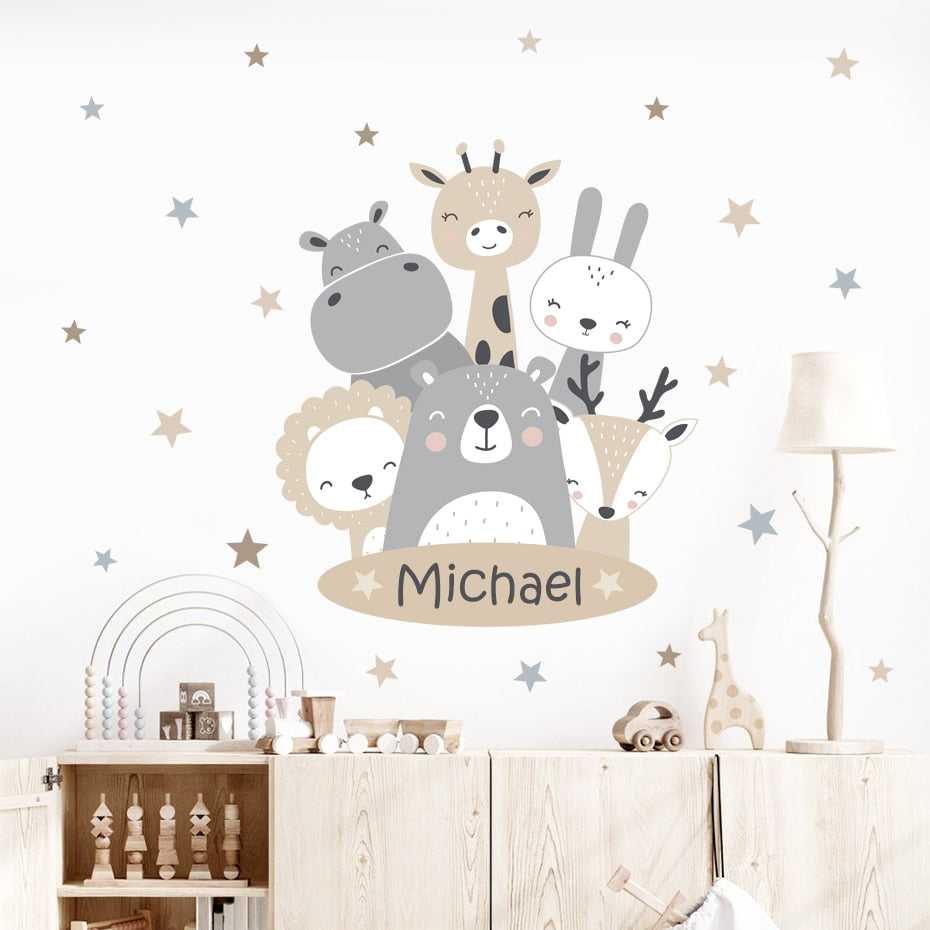 ChandeliersDecor.com-Woodland Animal Wall Decal: Wildlife Inspired Décor