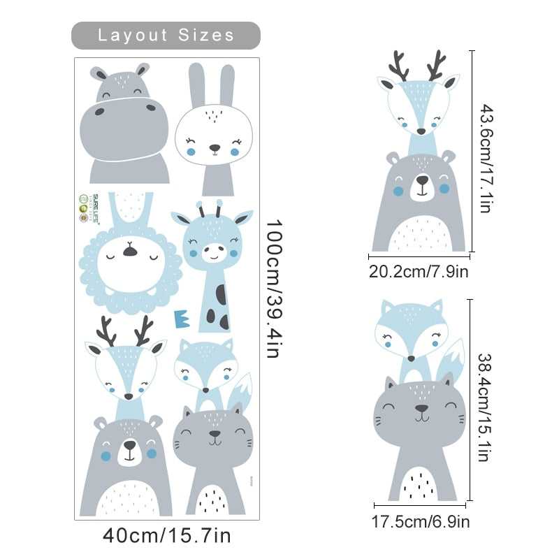 ChandeliersDecor.com-Home Decor Decals-Woodland Animals Wall Decal: Charming Collection