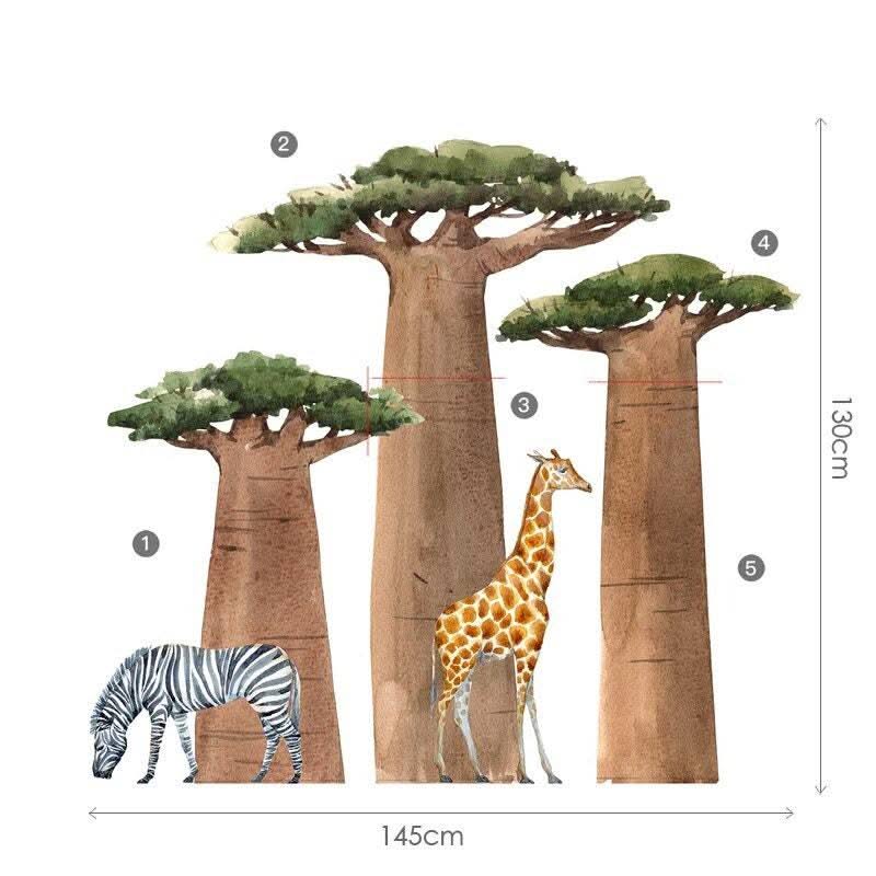ChandeliersDecor.com-Woodland Animals Wall stickers - Transform Your Space