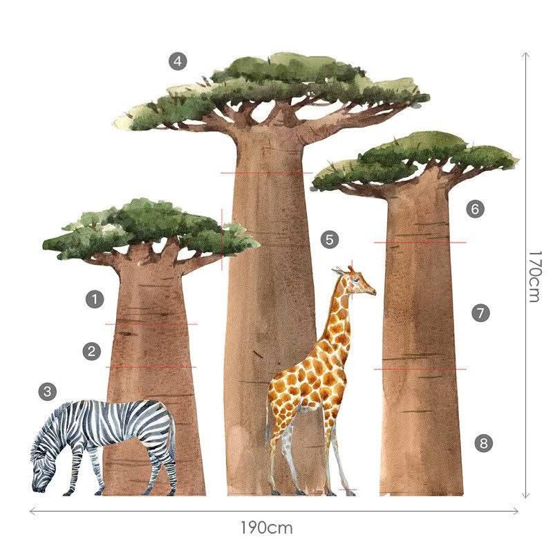 ChandeliersDecor.com-Woodland Animals Wall stickers - Transform Your Space