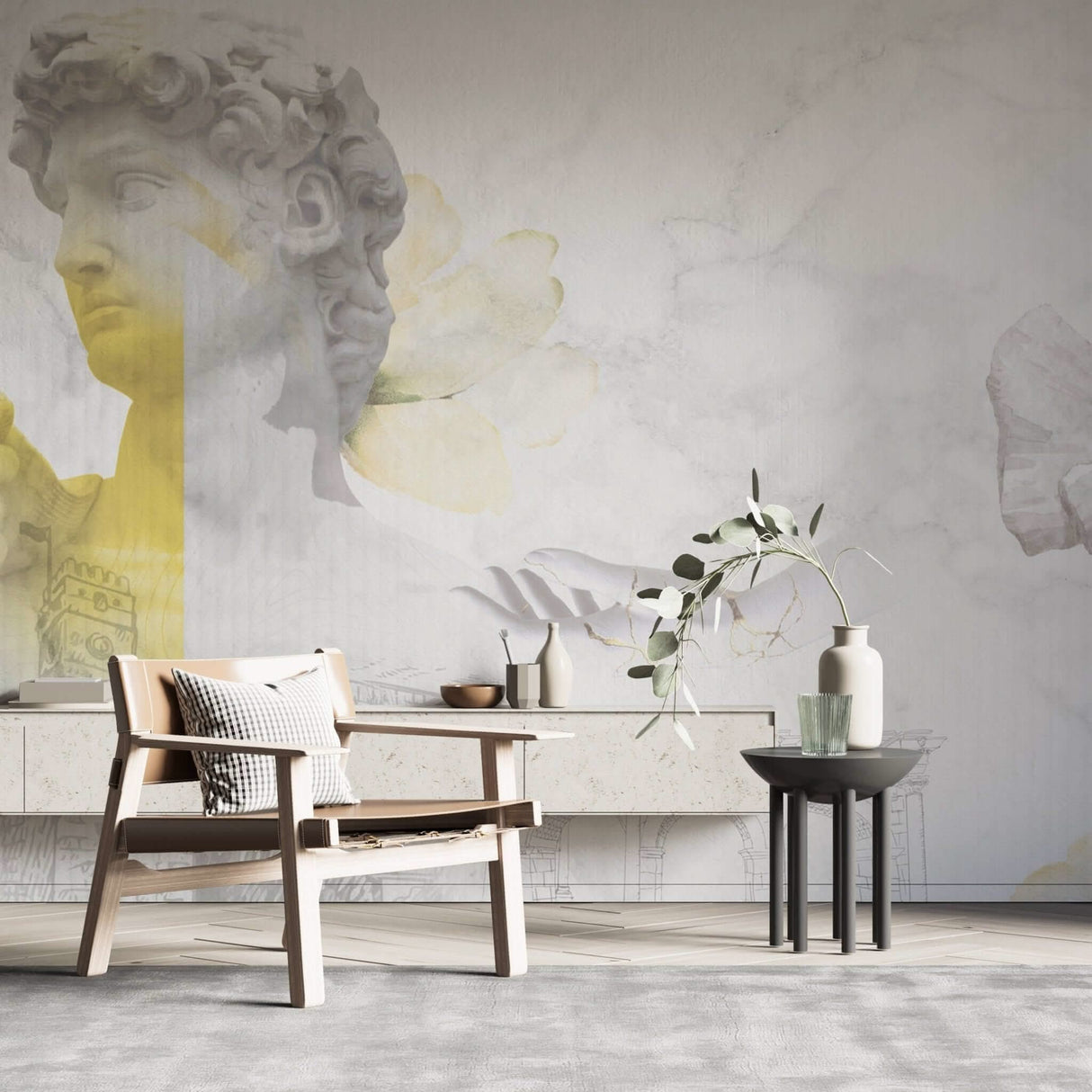 Cloud Angel Wallpaper Mural - Transform Your Space-ChandeliersDecor.com