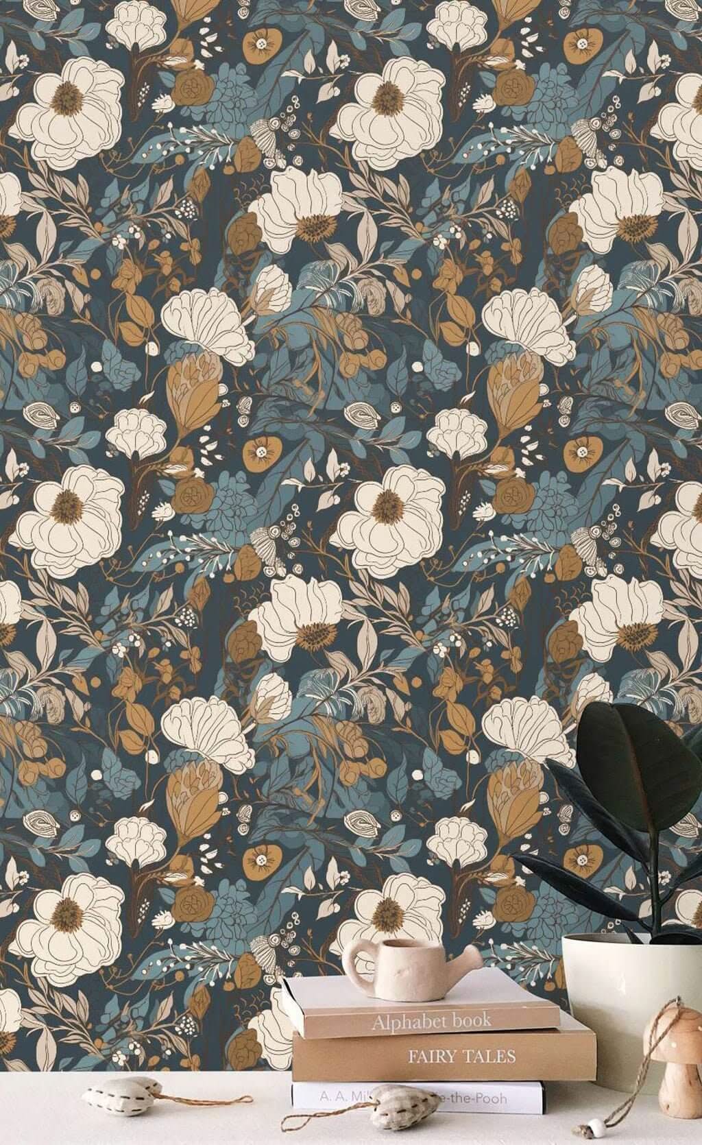 Floral Glory Wallpaper Mural-ChandeliersDecor.com