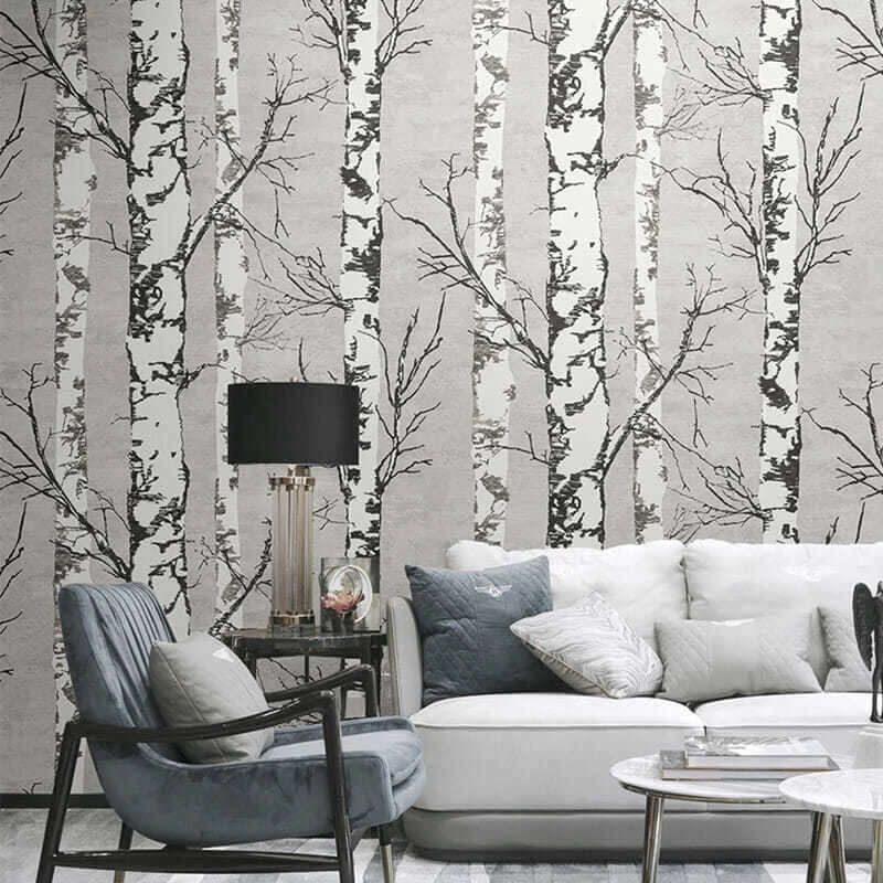 Forest Wallpaper: Stunning Nature Scene Mural-ChandeliersDecor.com