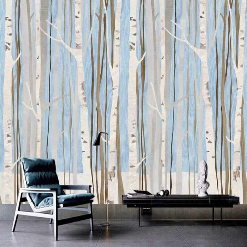 Forest Woods Wallpaper for Home Wall Decor-ChandeliersDecor.com