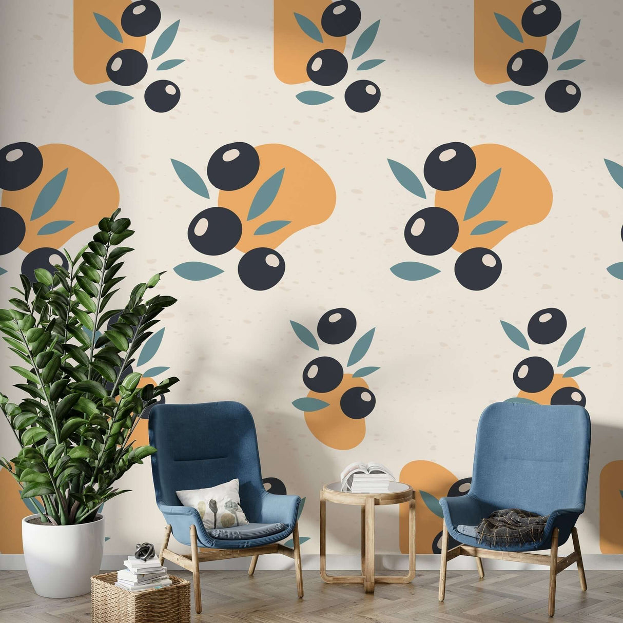 Fruits Wallpaper Mural - Vibrant and Captivating-ChandeliersDecor.com