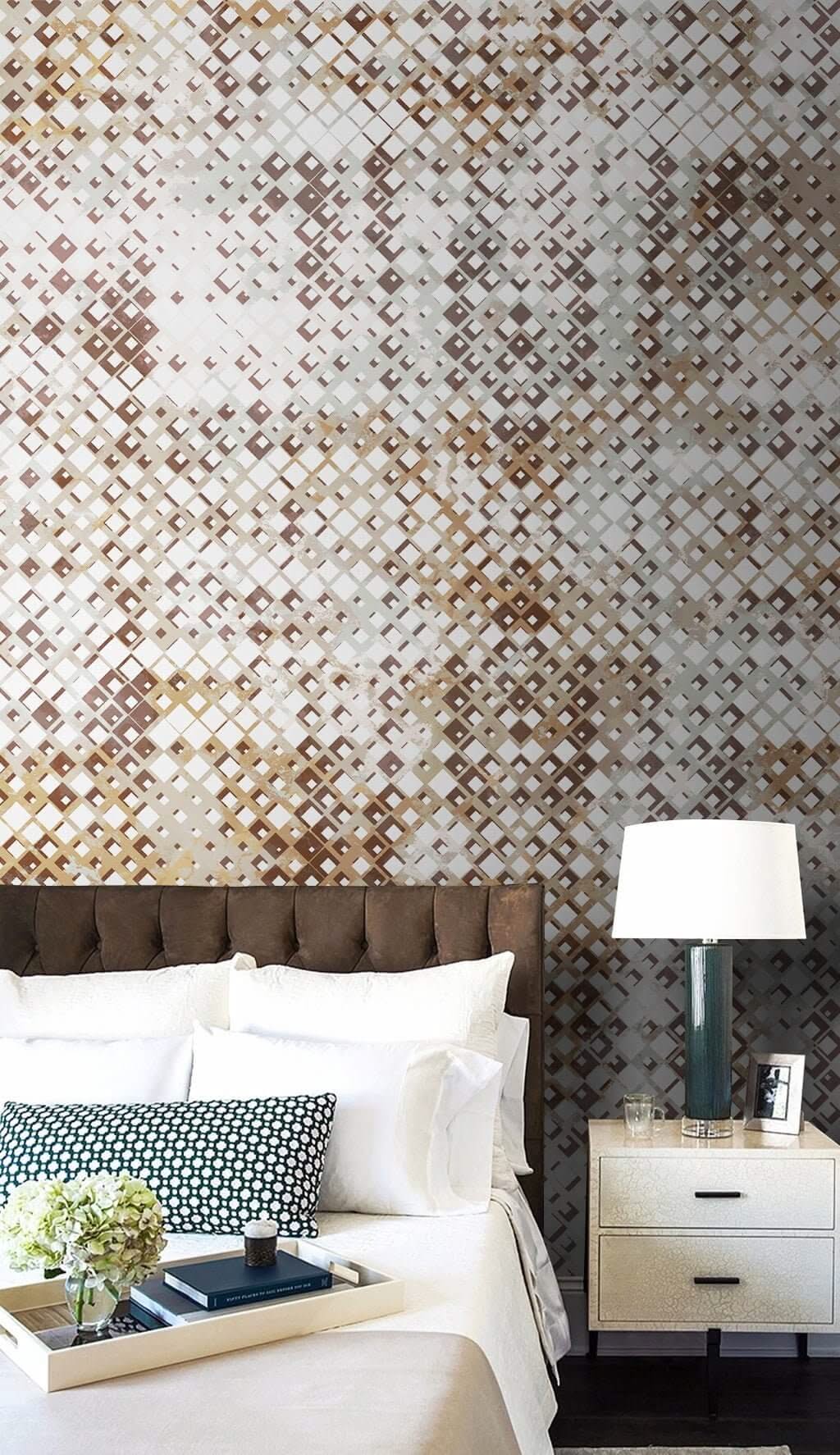 Geometric Baby Squares Wallpaper Mural-ChandeliersDecor.com