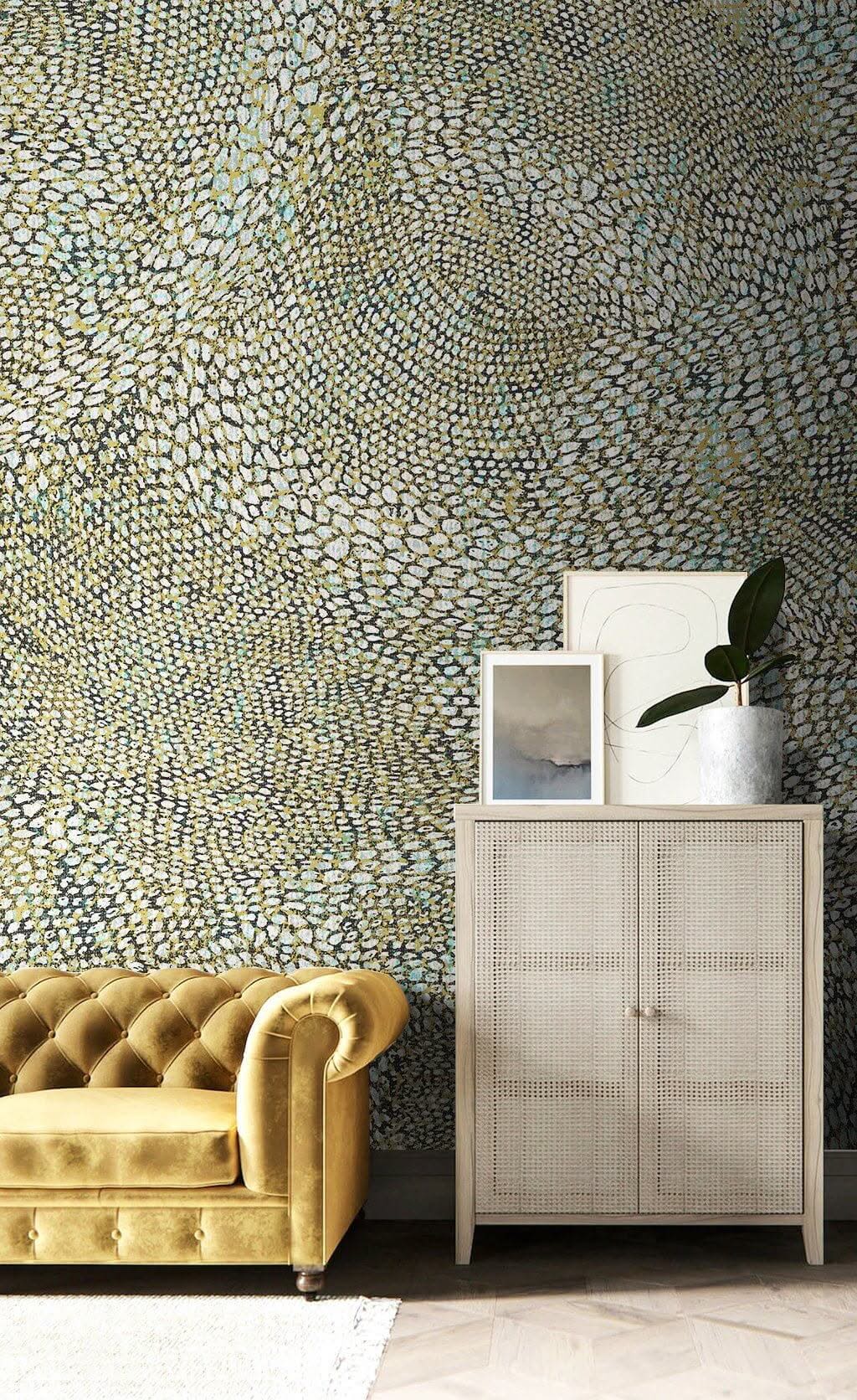 Geometric Pebbles Wallpaper Mural-ChandeliersDecor.com
