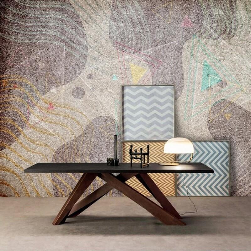 Geometric Shapes Wallpaper for Home Wall Decor-ChandeliersDecor.com