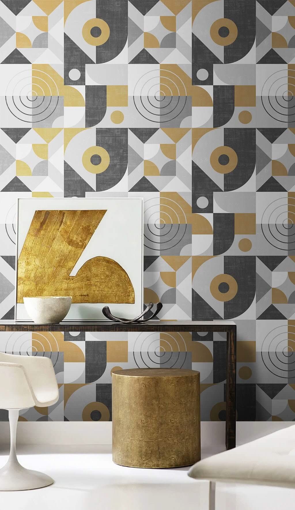 Geometry at its best Wallpaper Mural-ChandeliersDecor.com